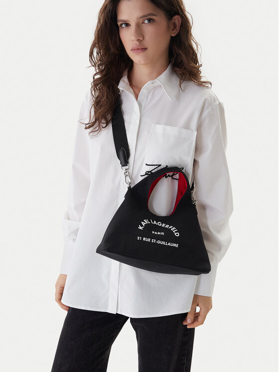 KARL LAGERFELD KARL LAGERFELD Ročna torba B1W50016 Črna