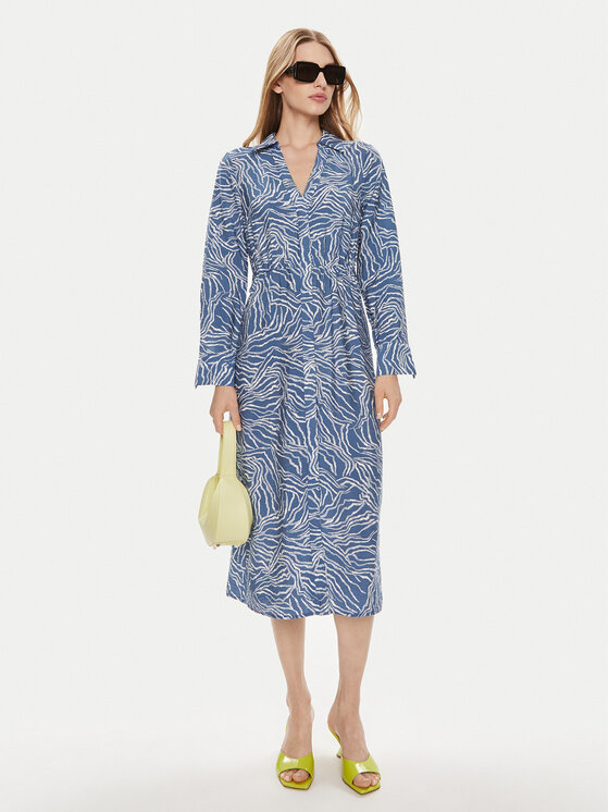Vila Vila Hemdkleid Dogma 14096412 Blau Regular Fit