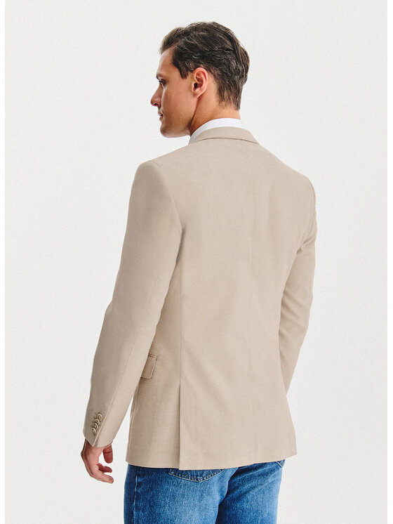 Pako Lorente Pako Lorente Marynarka P25WF-3X-028 Beżowy Slim Fit