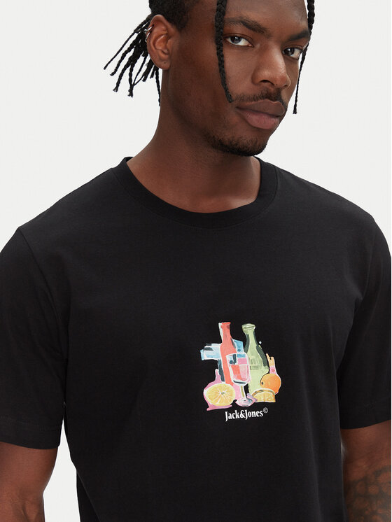 Jack&Jones Jack&Jones T-särk Varenna 12273162 Must Regular Fit