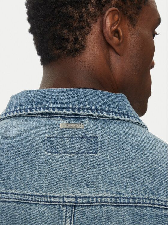 Michael Kors Michael Kors Kurtka jeansowa CR5900PFAU Niebieski Regular Fit