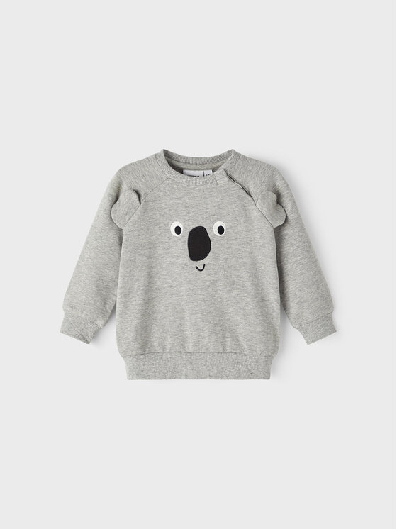 Bluza dziecięca ułożona płasko, widok z przodu.