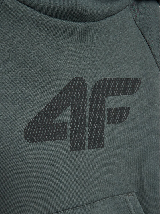 4F 4F Mikina HJZ22-JBLM002 Zelená Regular Fit