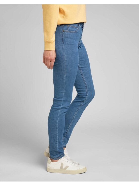 Lee Lee Jeansy Scarlett Fresh Clean Light Niebieski Skinny Fit