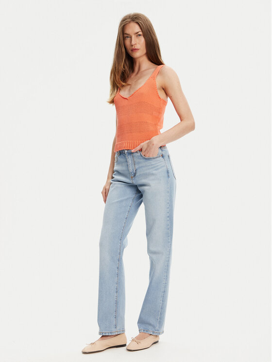 United Colors Of Benetton United Colors Of Benetton Top 1898DH018 Oranžová Relaxed Fit