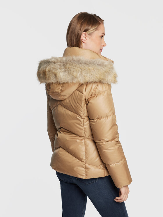 Calvin Klein Calvin Klein Kurtka puchowa Essentail K20K204952 Beżowy Regular Fit
