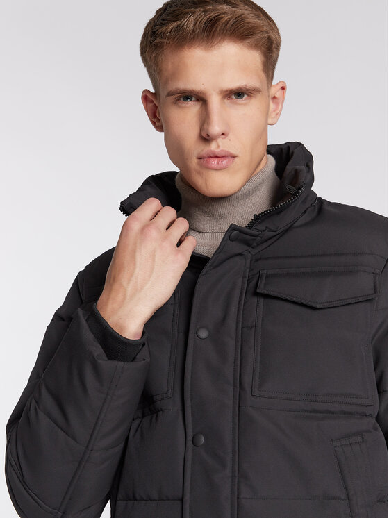 Tommy Hilfiger Tommy Hilfiger Zimní bunda Utility MW0MW27702 Černá Regular Fit