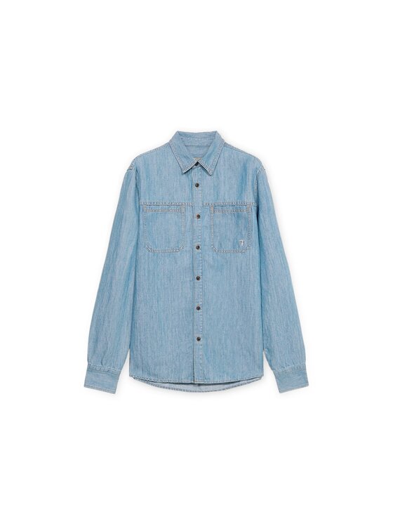 Trussardi Trussardi Koszula 54028100025N0DF Niebieski Regular Fit