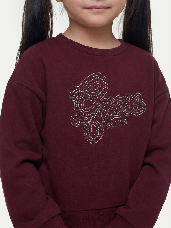 Guess Guess Pulóver J6YQ05 K3899 Bordó Regular Fit