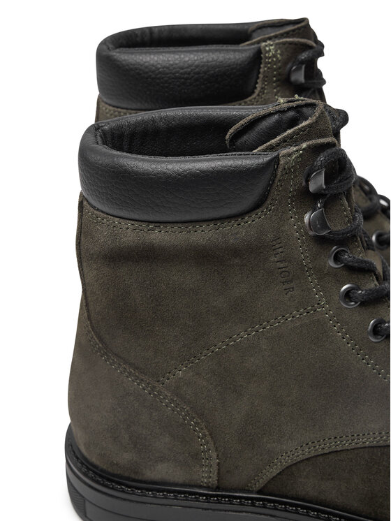 Tommy Hilfiger Tommy Hilfiger Zimske čizme Outdoor Suede FM0FM05193 Zelena