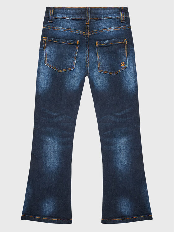 United Colors Of Benetton United Colors Of Benetton Džinsi 4M81CE015 Tumši zils Flare Fit