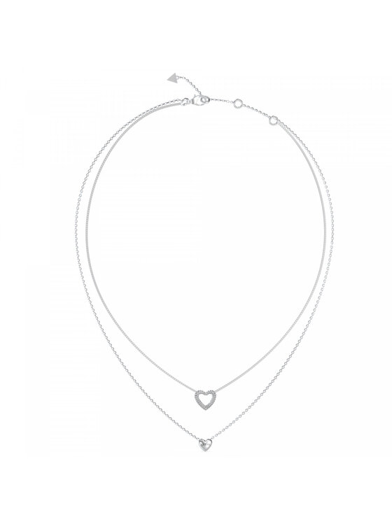 Guess Guess Naszyjnik JUBN05026JWRHT/U Srebrny