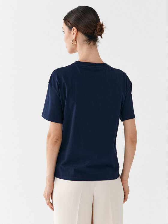 United Colors Of Benetton United Colors Of Benetton Majica 3096D102O Mornarsko modra Regular Fit