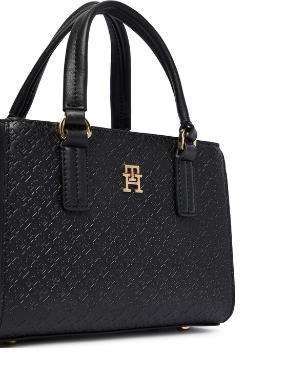 Tommy Hilfiger Tommy Hilfiger Táska Th Daily Mini Tote Mono AW0AW18416 Fekete
