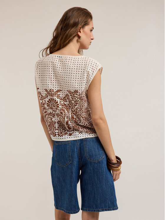 Motivi Motivi Blusa 2008Q001906N0S1 Bianco Regular Fit