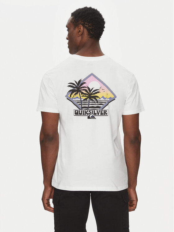 Quiksilver Quiksilver T-krekls EQYZT08095 Balts Regular Fit