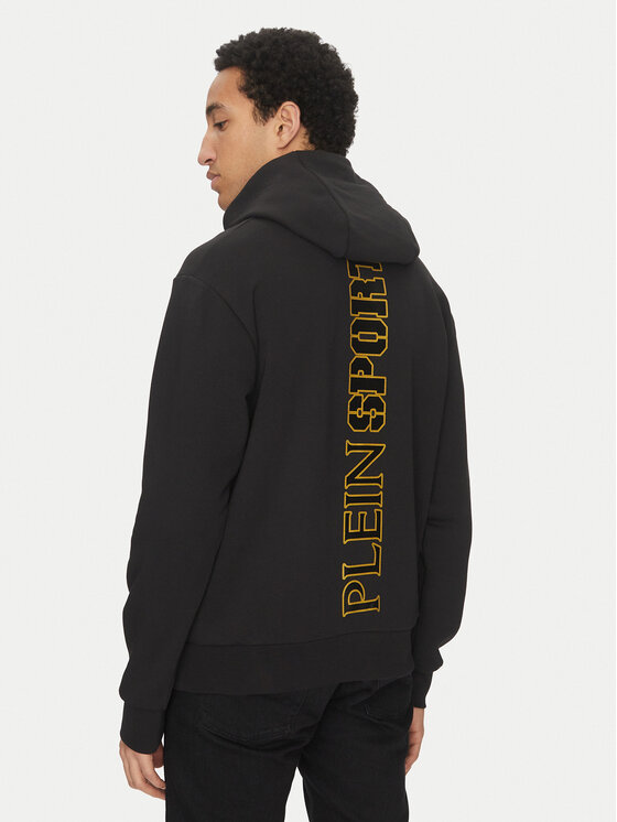 Plein Sport Plein Sport Μπλούζα SAEC MJB3588 STE001N Μαύρο Relaxed Fit