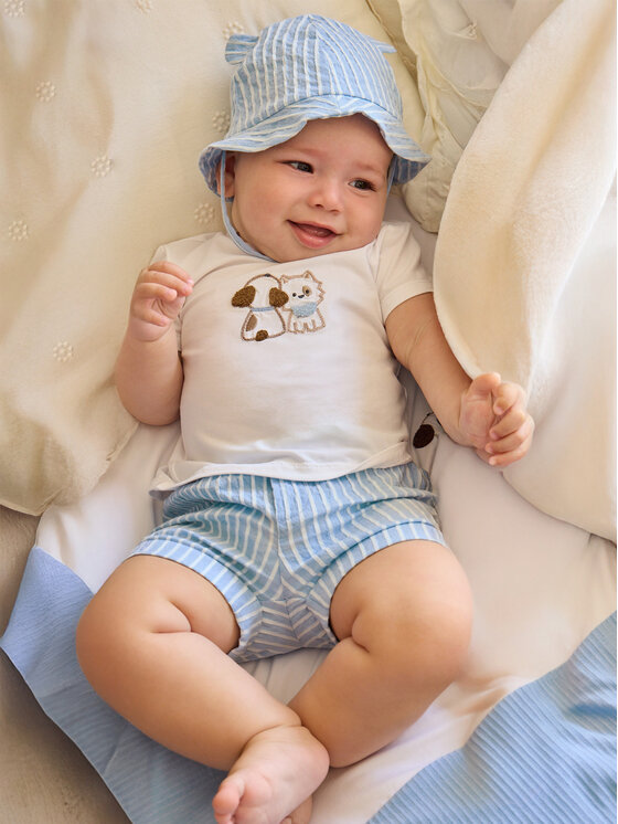 Mayoral Mayoral Set T-Shirt und Shorts 1276 Himmelblau Regular Fit