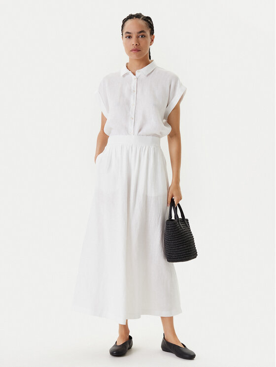 United Colors Of Benetton United Colors Of Benetton Trapez suknja 4AGHD004L Écru Regular Fit