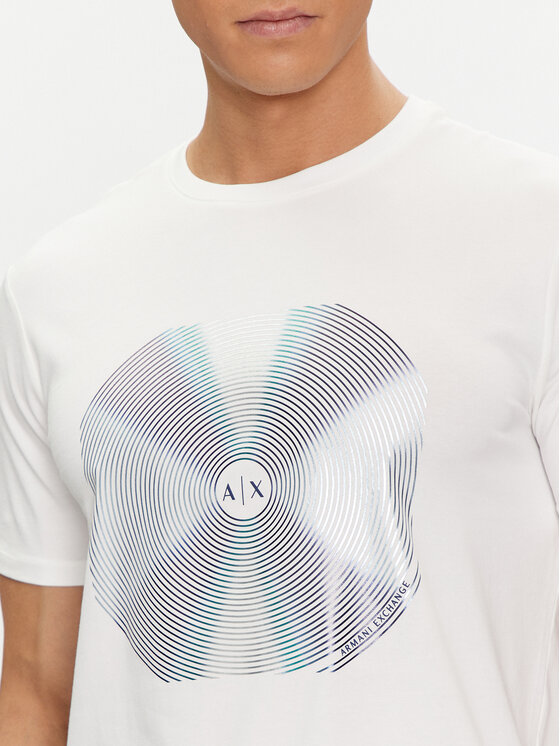 Armani Exchange Armani Exchange T-krekls 3DZTJK ZJE6Z 1116 Balts Regular Fit