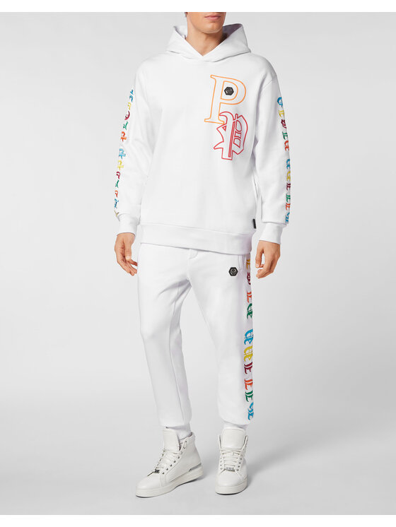 PHILIPP PLEIN PHILIPP PLEIN Bluza 1103 Biały Regular Fit