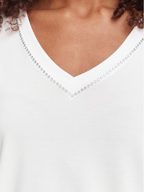 Guess Guess T-Shirt W6YP58 K5233 Λευκό Relaxed Fit