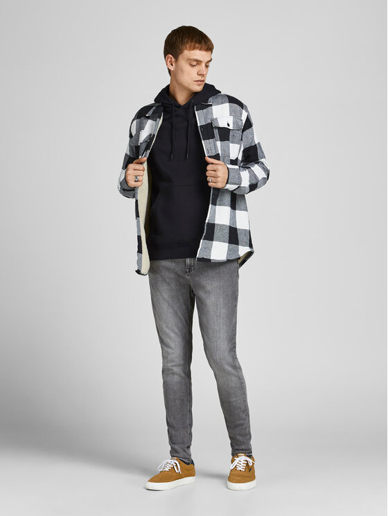 Jack&Jones Jack&Jones Majica dugih rukava Star 12208157 Crna Relaxed Fit