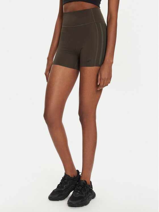adidas adidas Sportovní kraťasy Optime 4-Inch IK5480 Khaki Slim Fit