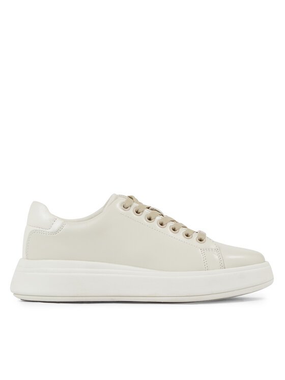 Calvin Klein Snīkeri Raised Cupsole Lace Up HW0HW01668 Bēšs