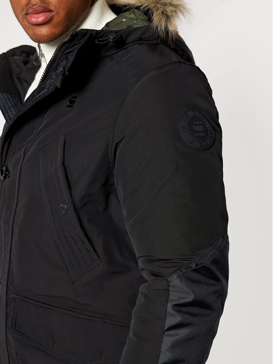G-Star Raw G-Star Raw Куртка парка Vodan Faux Fur D17614-A281-6484 Чорний Regular Fit