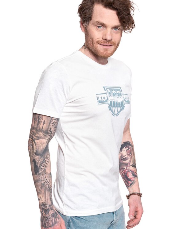 Lee Lee T-shirt SEASONAL LOGO TEE Bianco Regular Fit