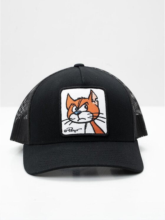 Smerfy Smerfy Czapka z daszkiem Trucker Czarna Smerfy Klakier Patch uni Czarny