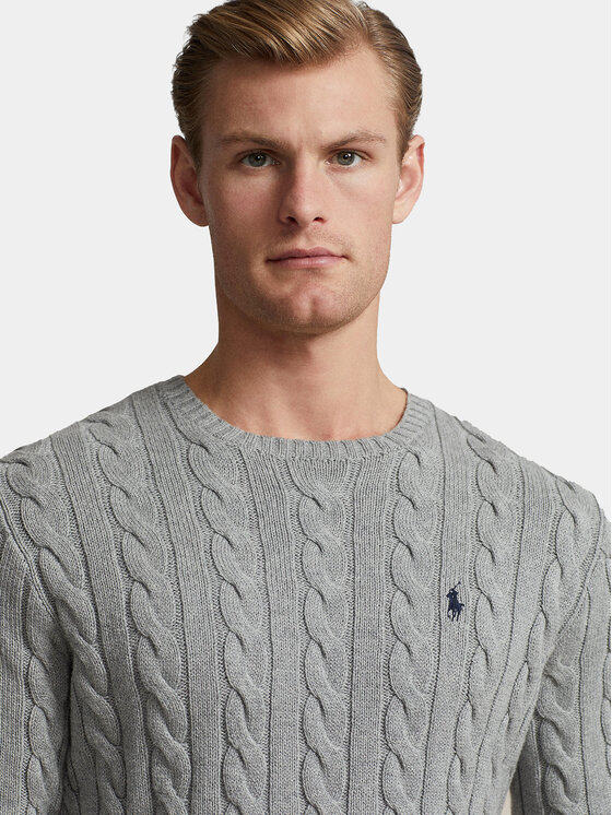 Polo Ralph Lauren Polo Ralph Lauren Džemper 710775885013 Siva Regular Fit