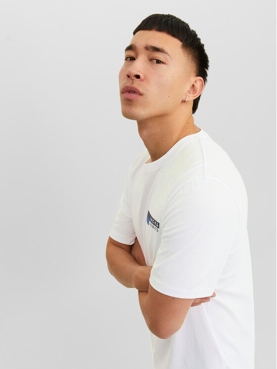 Jack & Jones Jack & Jones T-Shirt Corp 12233999 Biały Standard Fit