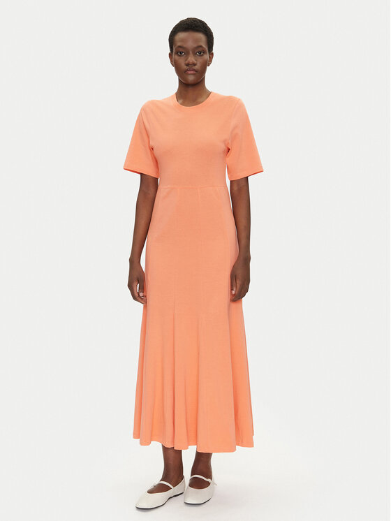 Bomboogie Bomboogie Každodenní šaty AW8942TJOR5 Oranžová Regular Fit