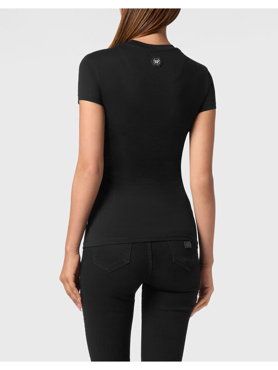 PHILIPP PLEIN PHILIPP PLEIN T-shirt 22249 Nero Skin Tight Fit