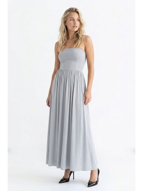 FIGL FIGL Večerní šaty M1344 Šedá Straight Fit