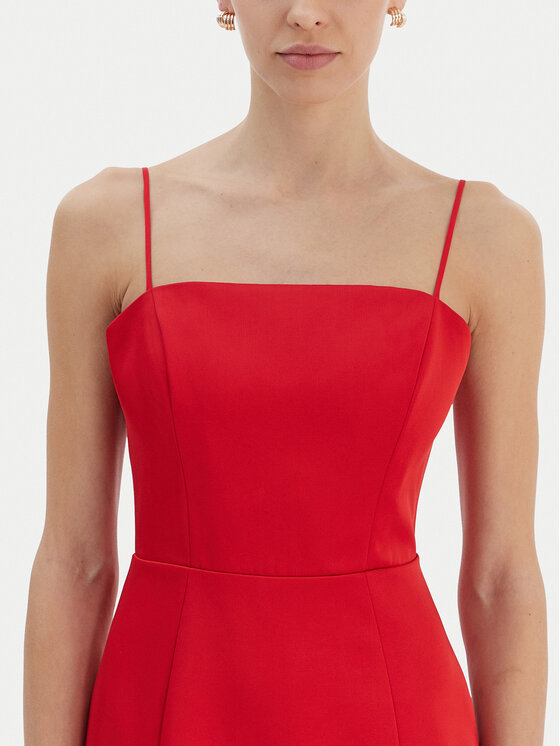 Bardot Bardot Večerné šaty Lucille 60179DB Červená Slim Fit