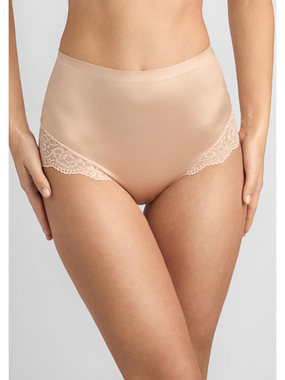 Poupée Marilyn Poupée Marilyn Figi klasyczne z wysokim stanem LACE SHINE Beżowy