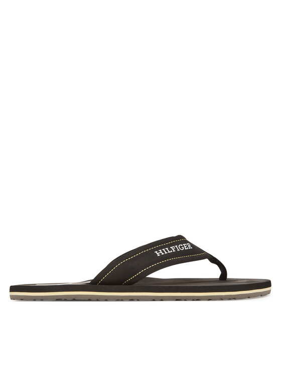 Tommy Hilfiger Tommy Hilfiger Japonki Hilfiger H Padded Beach Sandal FM0FM05536 Czarny