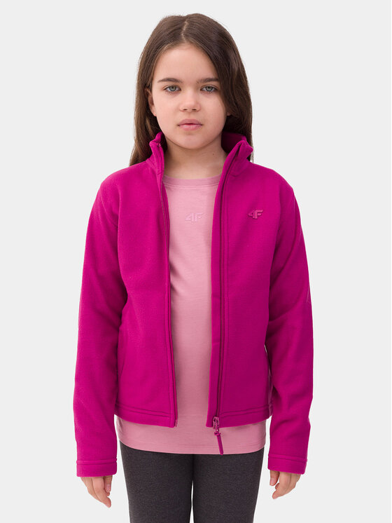 4F 4F Флісовий реглан 4FJWSS24TFLEF166 Рожевий Regular Fit