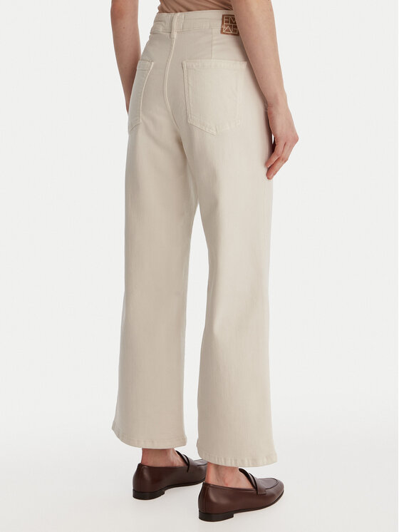 Marella Marella Jeansy Emme by Marella Hobby 2615131271 Kremowy Straight Fit