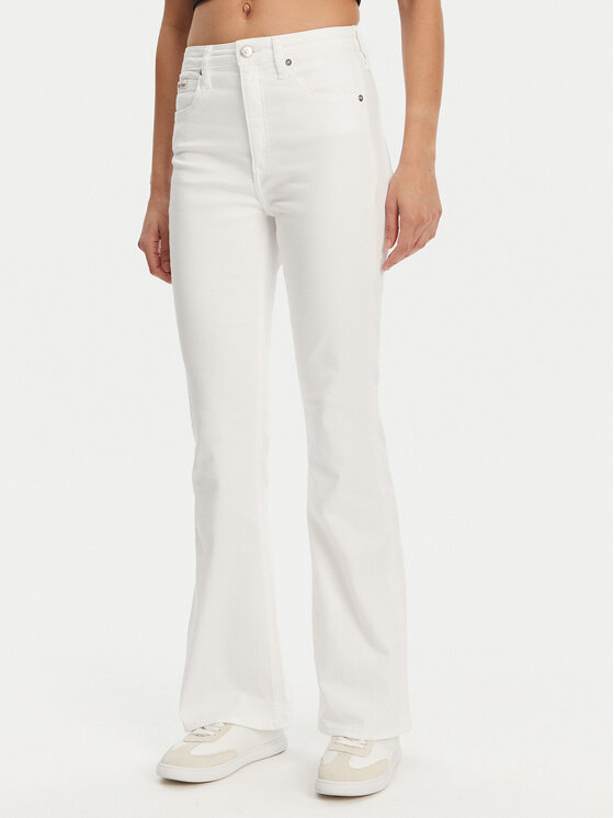 Calvin Klein Jeans Calvin Klein Jeans Blugi J20J225511 Alb Bootcut Fit