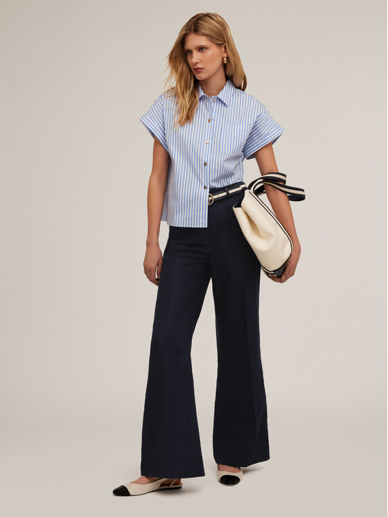 Motivi Motivi Pantaloni di tessuto P283Q003937N034 Blu Over Fit