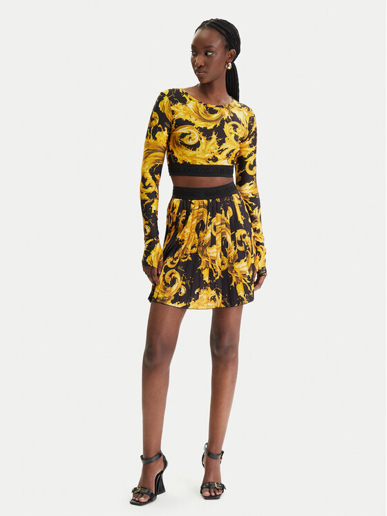 Versace Jeans Couture Versace Jeans Couture Fustă mini 80HAE820 NS834 Negru Regular Fit