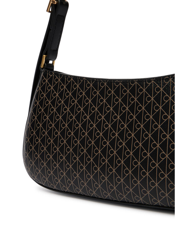 Calvin Klein Calvin Klein Kabelka Emblem Aop Small Shoulder Bag LV04F3324G Černá