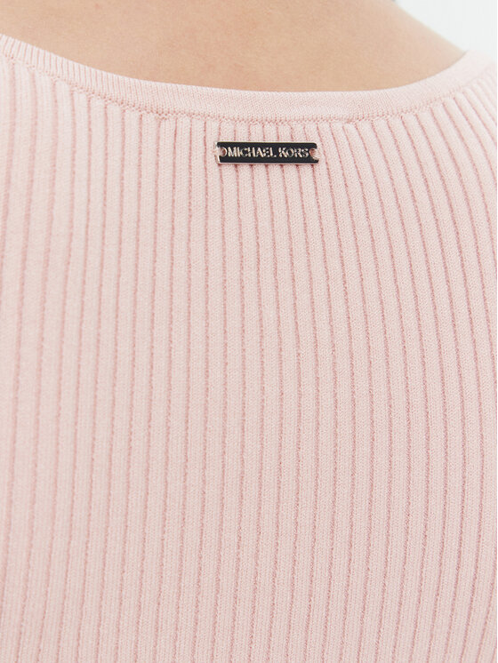 MICHAEL Michael Kors MICHAEL Michael Kors Úpletové šaty MT482IL33D Růžová Slim Fit