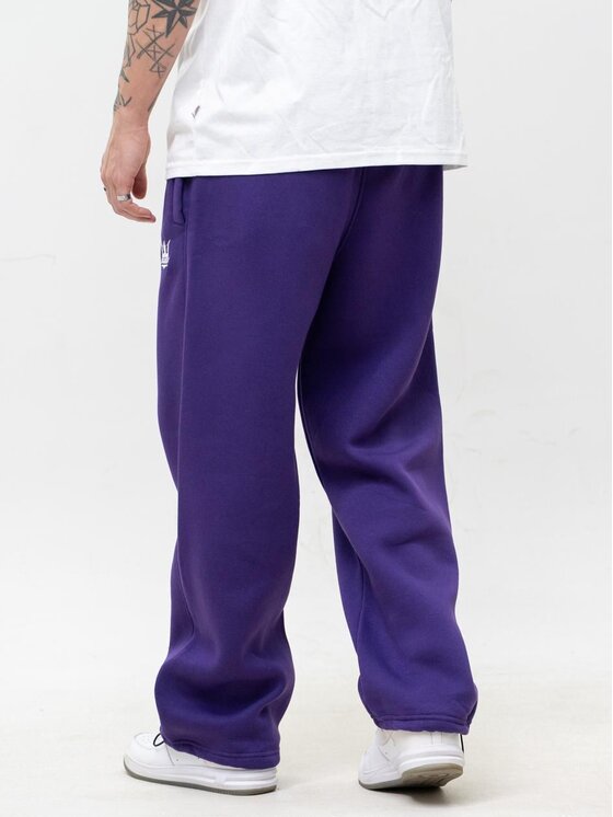 Jigga Wear Jigga Wear Spodnie dresowe Szerokie regulowane luźne 130311 Fioletowy Baggy Fit