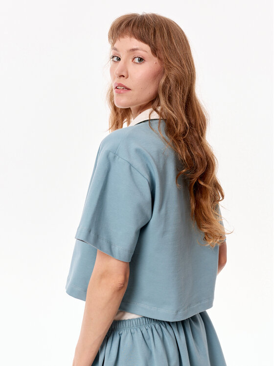 MANDRAGORA MANDRAGORA Blusa Goia Verde Cropp Fit