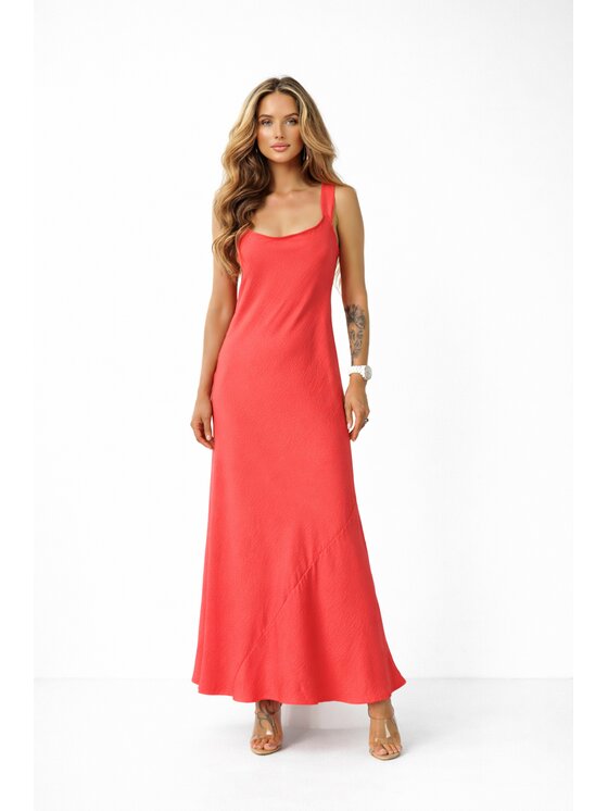 LilaLou LilaLou Sukienka letnia Magdalena Czerwony Regular Fit